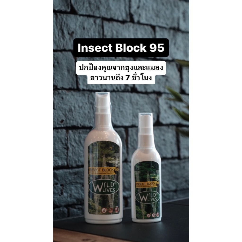 สเปรย์กันยุง คุ่น ทาก 	Wild lives Insect Block Deet 95