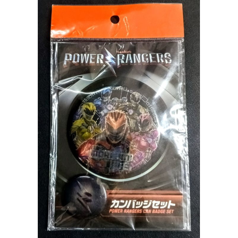 2017 MIGHTY MORPHIN POWER RANGERS RARE PIN CAN BADGE SET