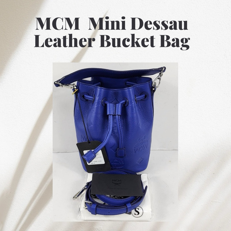 MCM  Mini Dessau Leather Bucket Bag