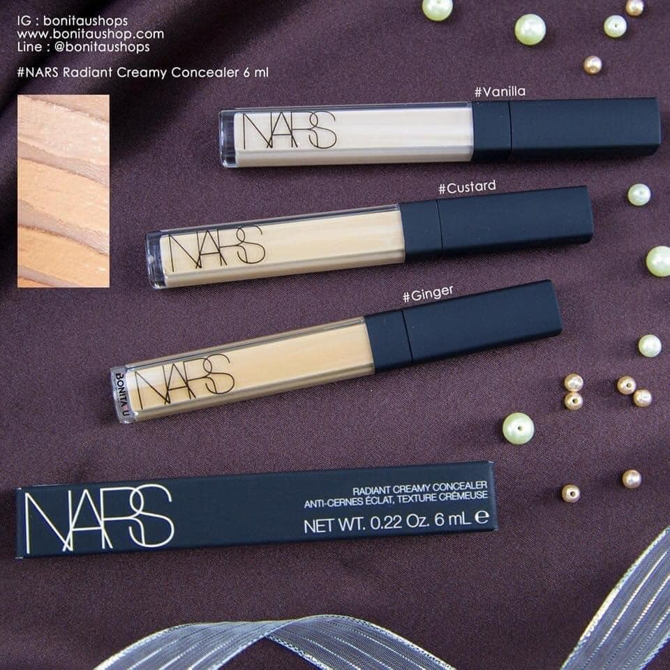 Nars Radiant Creamy Concealer 6ml. สี Vanilla , Custard , Ginger #คอนซีลเลอร์