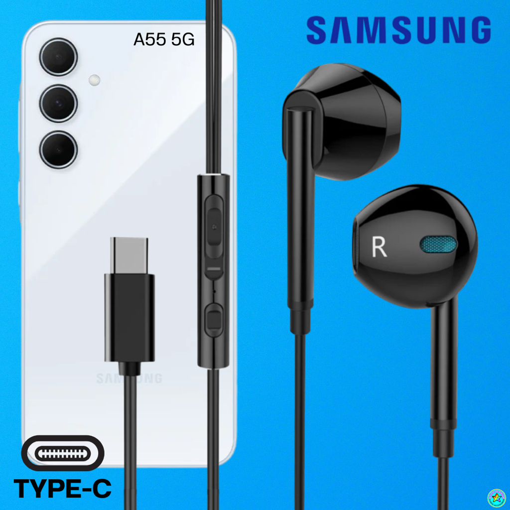 หูฟัง สมอลทอล์ค สำหรับ Samsung Type-C ซัมซุง A55 ไทป์ซี สวมใส่สบาย เบสนุ่ม เสียงดี เพิ่ม-ลดระดับเสียงได้ M15
