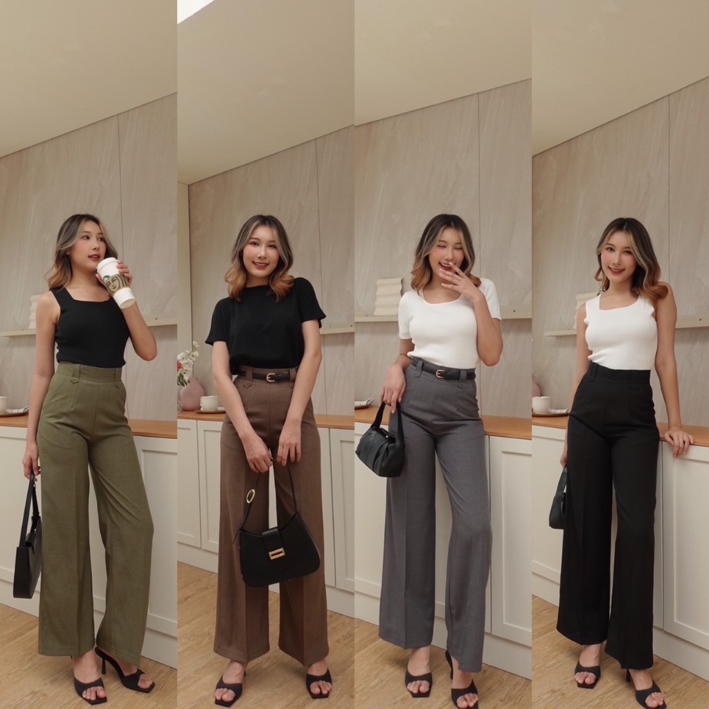 กางเกงขายาว รุ่น RONDA PANTS : Fashionbyjira&rena