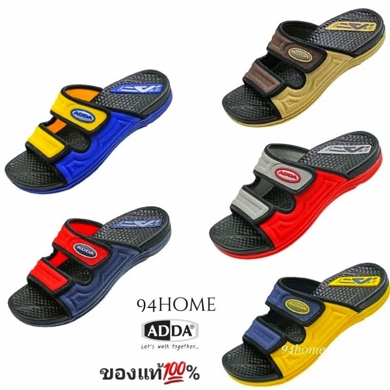 22W14M8 ADDA รองเท้าแตะ รองเท้าลำลอง แบบสวม ปรับขนาดได้ 22W14M8 (ไซส์4-11)วัดขนาดไซส์ที่ตารางทุกครั้งก่อนสั่งนะคะ