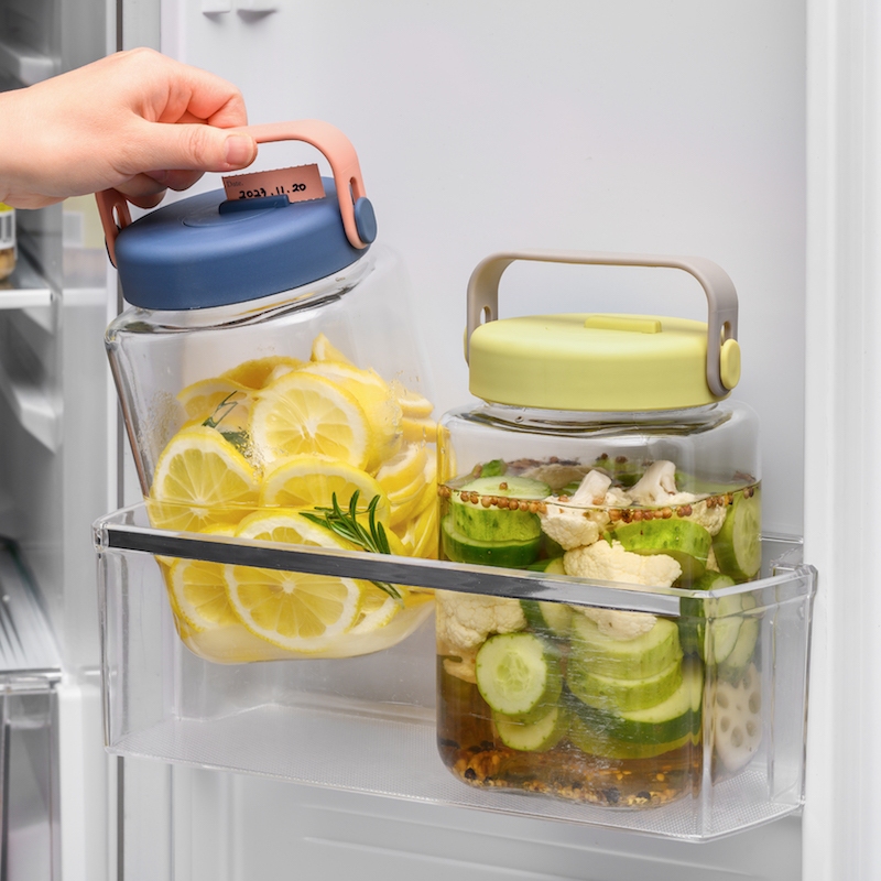 LocknLock ขวดโหลแก้วถนอมอาหาร พร้อมหูหิ้ว Breathing Glass Container ความจุ 1.6 L. รุ่น LNG552 - รูปที่ 4