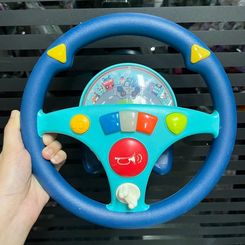 B.Toys Woofer’s Musical Driving Wheel ของเล่นพวงมาลัยหัดขับ **มือสอง**