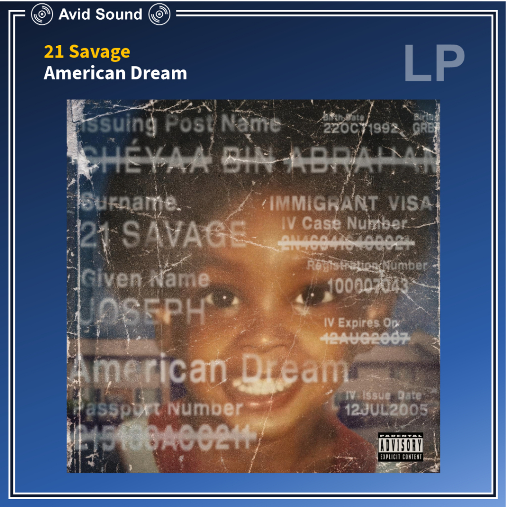 แผ่นเสียง 21 Savage American Dream ใหม่ ซีล Vinyl LP