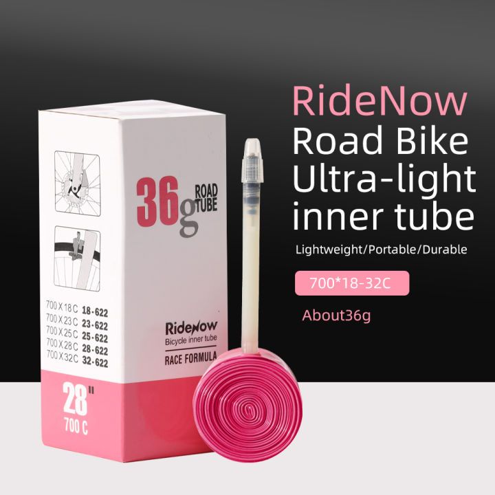 (ล็อตใหม่)ยางในเบา Ridenow Lightweight เหนียว เบา ทน มีขนาด 65mm-85mm และชุดปะยาง