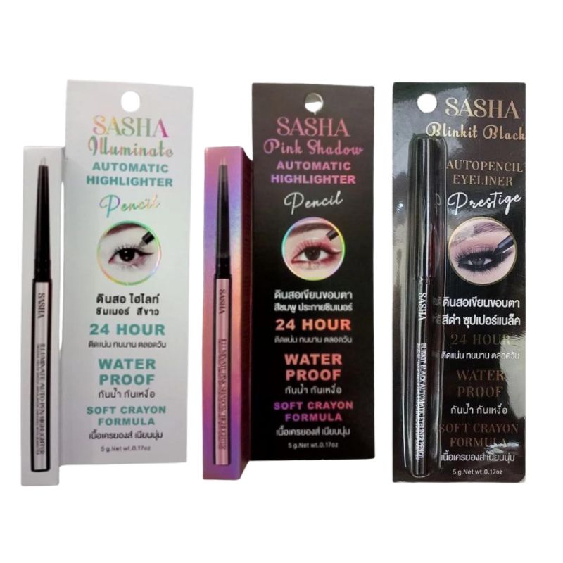 ดินสออินไลน์เนอร์/ดินสอไฮไลท์ชิมเมอร์เนื้อเครยอนเนียนนุ่ม waterproof automatic highlight pencil