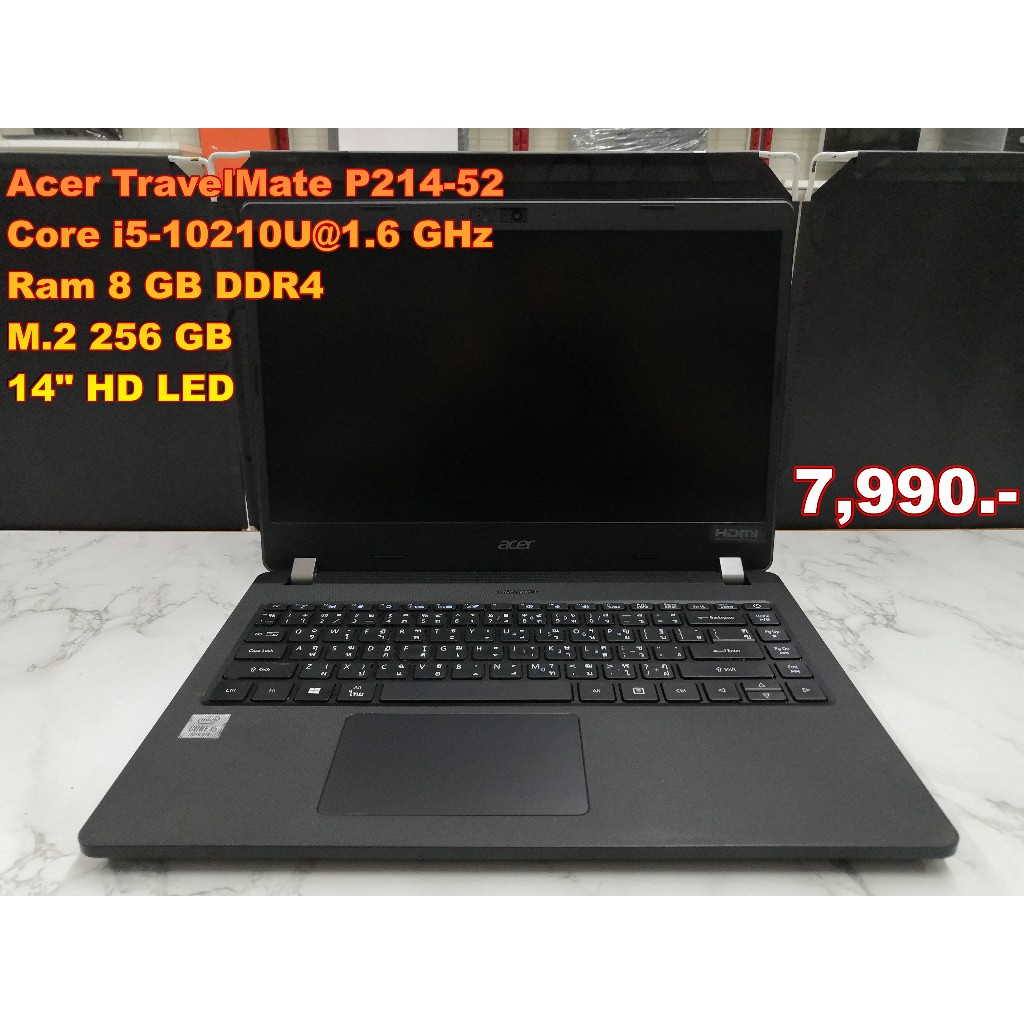 Notebook โน๊ตบุ๊ค Acer i5/RAM 8GB/SDD M.2 256GB/14"HD LED
