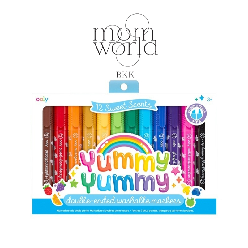 Yummy Yummy สีเมจิกกลิ่นผลไม้ 12สี 12กลิ่น