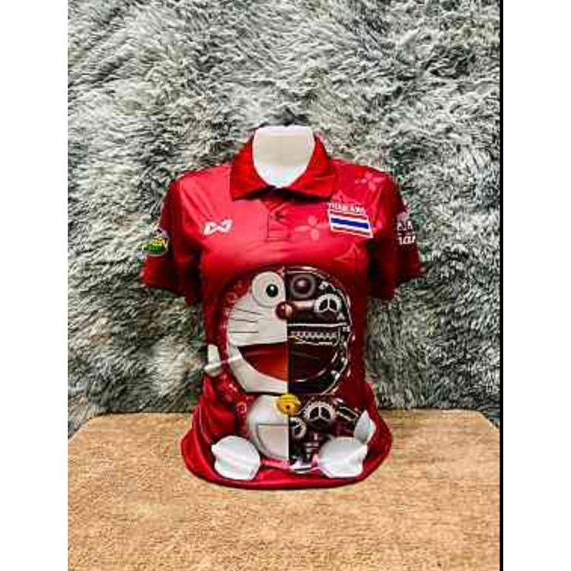 เสื้อบอลเสื้อกีฬาผู้หญิงขนาดฟรีไซร้อกอก32ถึง38ทรงเข้ารูปป้ายห้อยXL