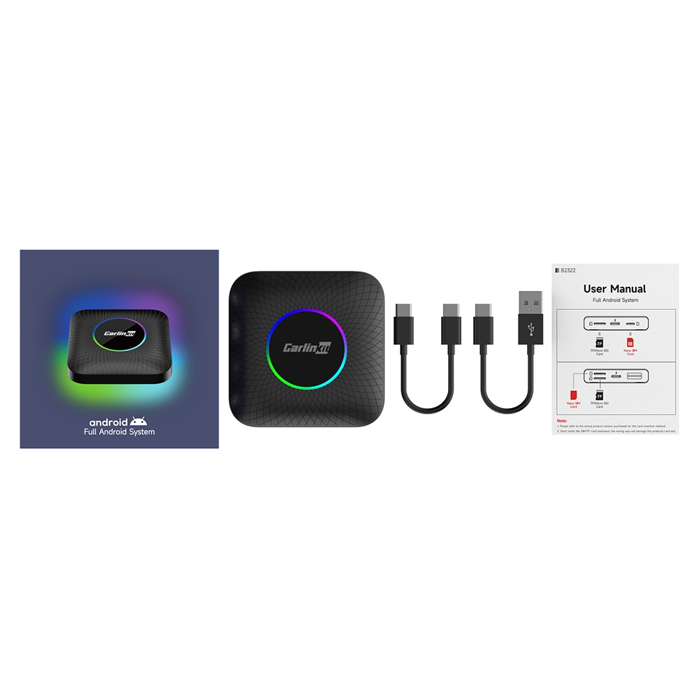 【ขายดีอันดับ1】กล่องทีวี CarlinKit 8+128GB ai box CarPlay ไร้สาย Android Auto ไร้สาย,For cars with wired CarPlay only - รูปที่ 7