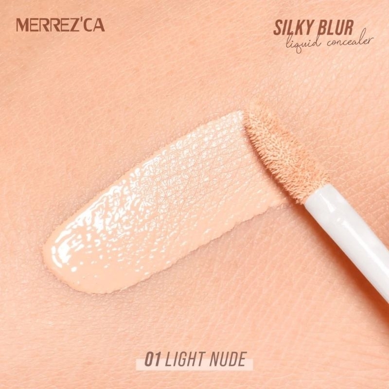 ส่งฟรี/มีไลฟ์ (1ซอง) MERREZCA คอนซีลเลอร์ เมอร์เรซกา Silky Blur Liquid Concealer Color 5 มล. - รูปที่ 7