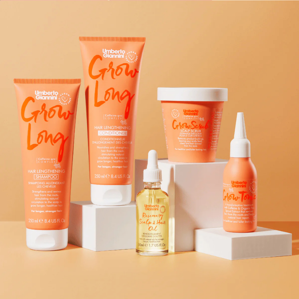 Umberto Giannini Grow Long Root Stimulating Shampoo/Conditioner สูตรเร่งผมยาว