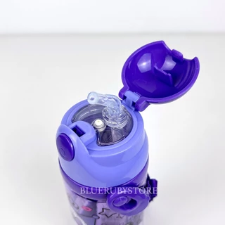 PC กระติกน้ำเด็ก 450ml. หลอดเด้ง มีสายสะพาย ลายการ์ตูน ขวดน้ำเด็กพกพา