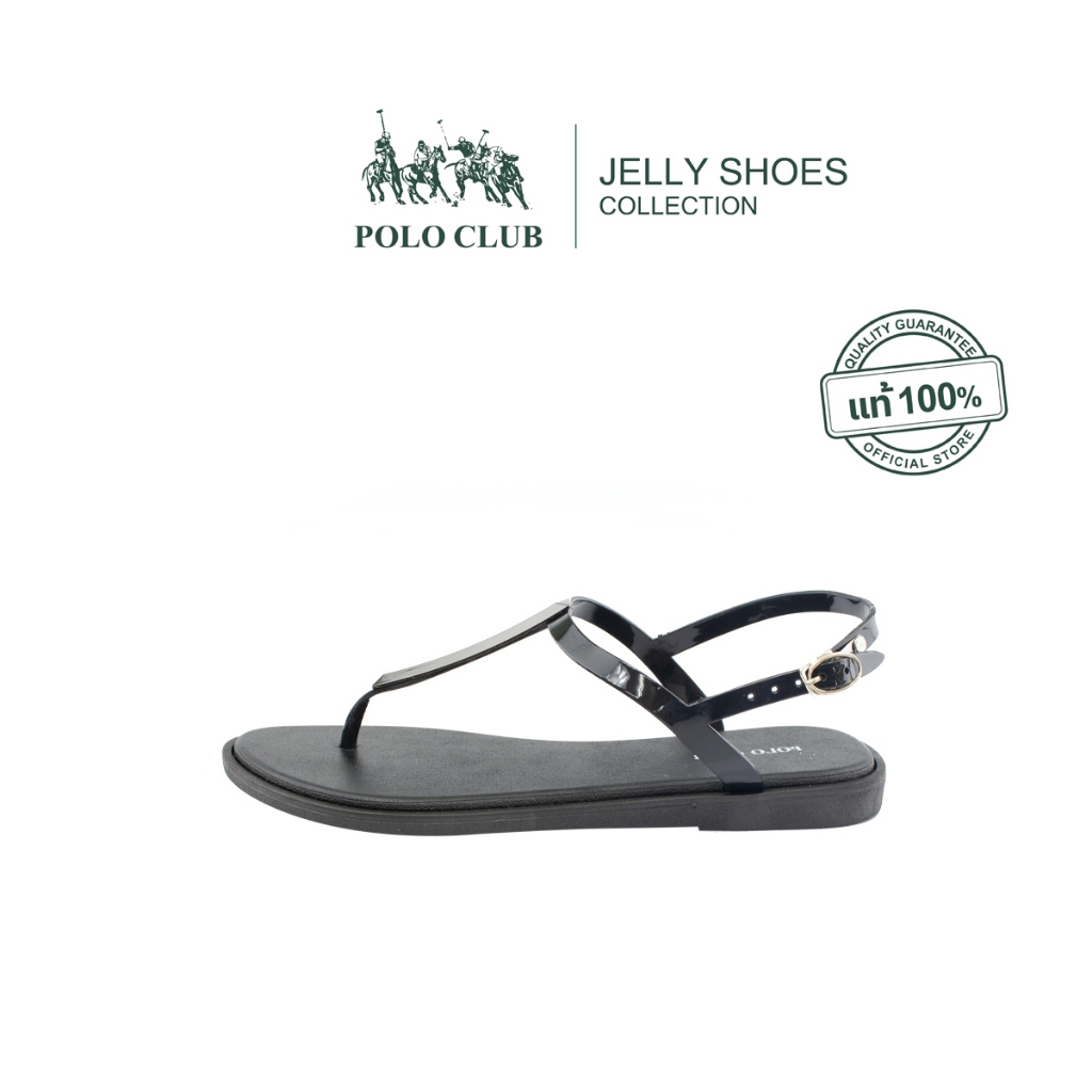 POLO CLUB รองเท้ารัดส้น รุ่น P2776 สีดำ | รองเท้าแตะผู้หญิง