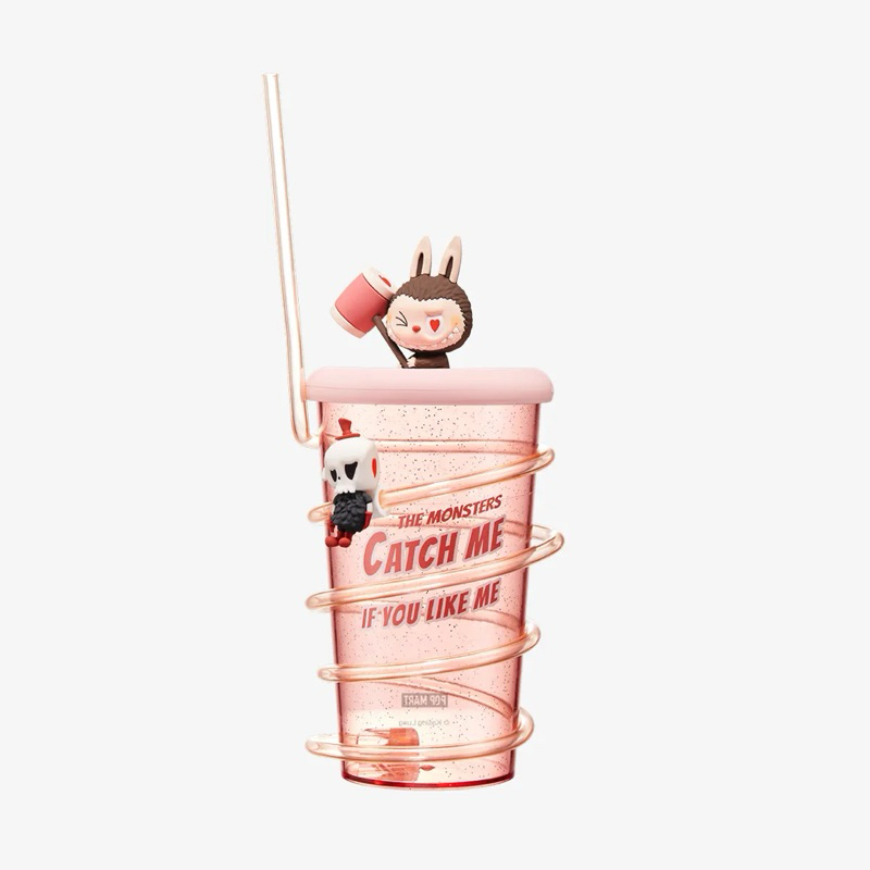 THE MONSTERS Catch Me If You Like Me Series-Straw Cup(แก้วน้ำลาบูบู้, Labubu)