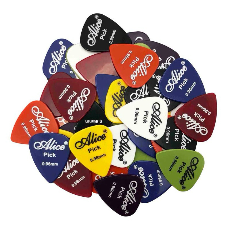 Pick Guitar Alice มีหลายขนาดให้เลือกจร้า ใช้งานดี งานคุณภาพ สินค้าพร้อมส่ง(ร้านขอคละสีในการส่งจร้า)