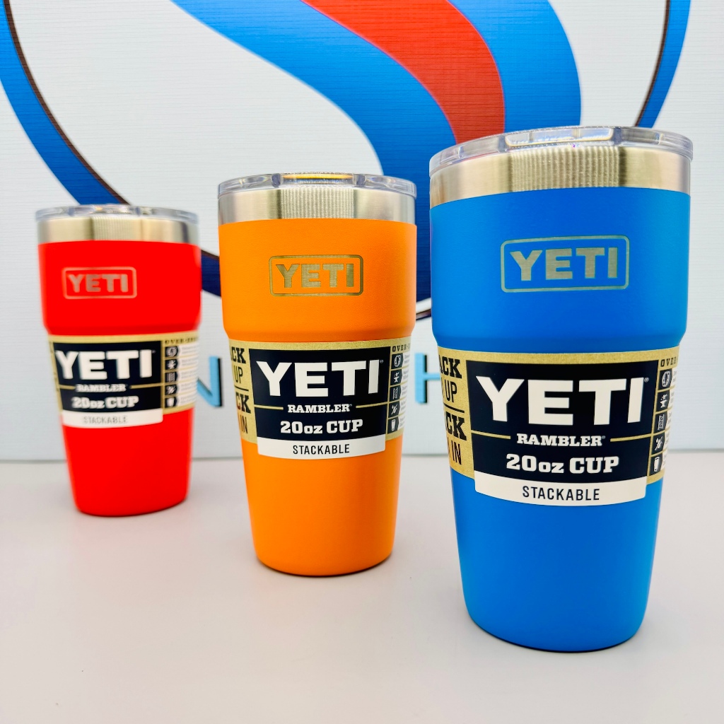 <รุ่นใหม่> แก้วเยติแท้ • YETI Rambler 20oz [Stackable] Tumbler + MagSlider Lid [550ml]