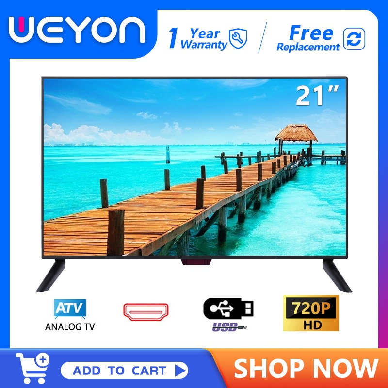 [ถูกที่สุด]WEYON ทีวี 21 นิ้ว HD Ready LED TV (รุ่น J21-2 ทีวีจอแบน) 21'' โทรทัศน์