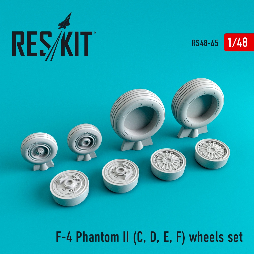 RS48-0065 F-4 Phantom II (C, D, E, F) wheels set (1/48)