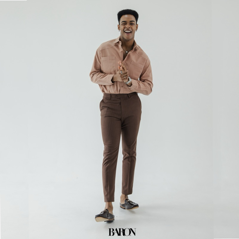 BARON Gavin Long-sleeve Shirt เสื้อเชิ้ตแขนยาวแบรนด์ บารอน