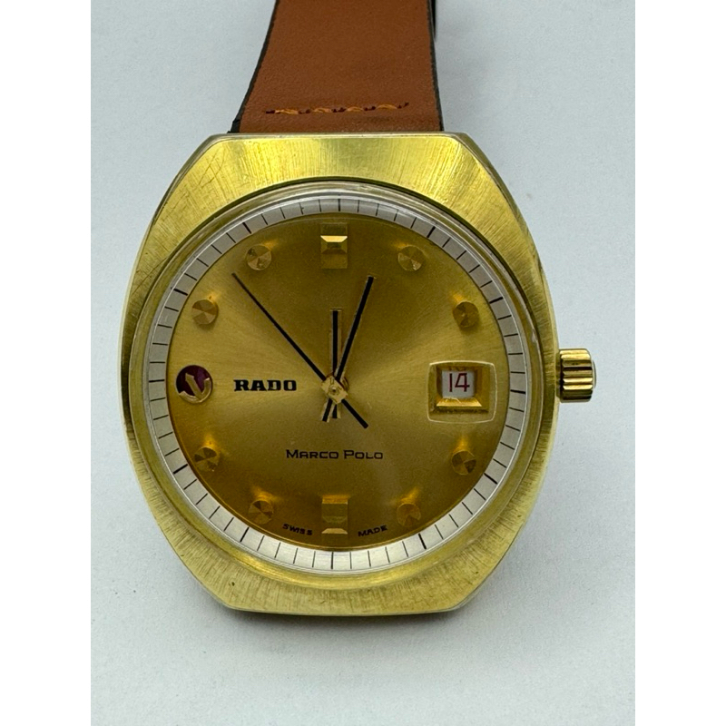 ราโด้ MARCO POLO 25 Jewels  ตัวเรือนทองชุบ นาฬิกาผู้ชาย นาฬิกามือสองของแท้