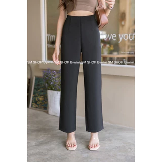 รุ่น S4 ขากระบอกใหญ่ เอวสูง ขอบเรียบ S - 2XL มีเก็บเงินปลายทาง📦