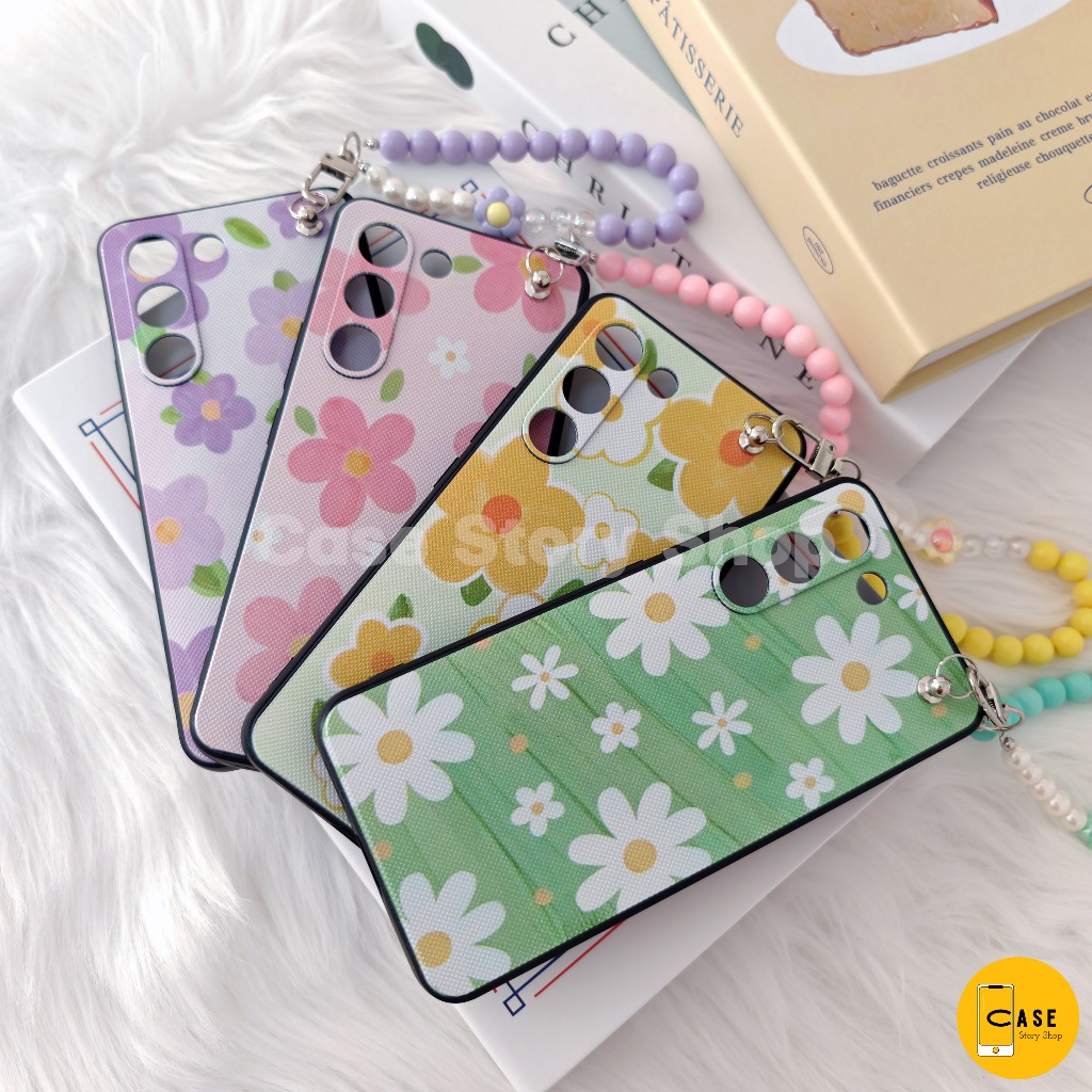 [Sale] เคส Vivo Y100 เคส TPU นิ่ม ลายดอกไม้ มีสายคล้อง