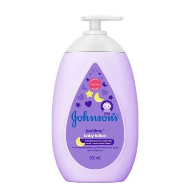 Johnson's จอห์นสัน เบดไทม์ โลชั่น 500 มล. ครีมบำรุงผิวเด็ก Johnson's Bedtime Baby Lotion 500 ml.