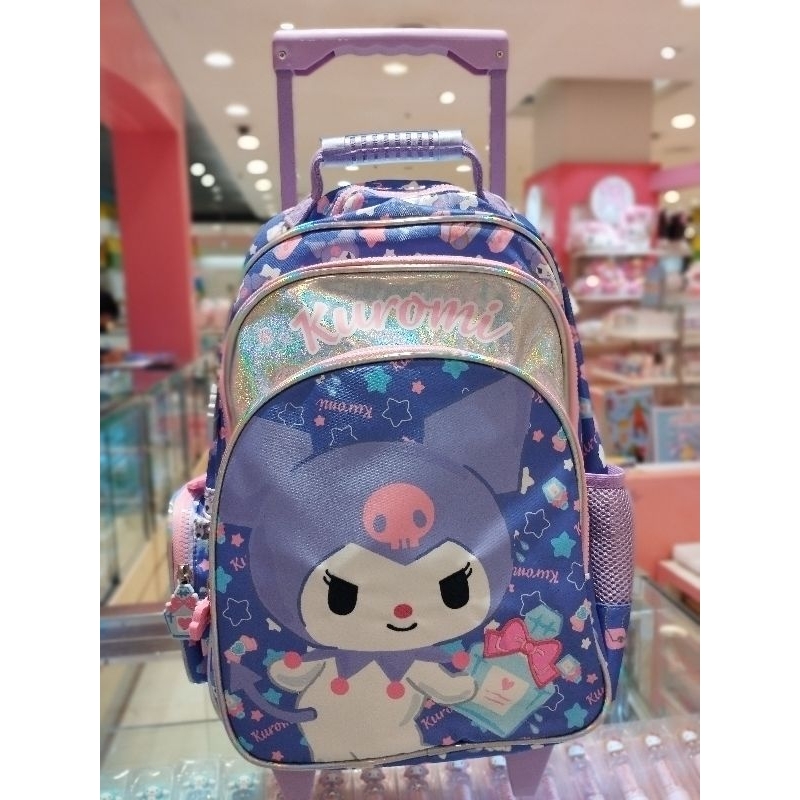 SANRIO กระเป๋าเป้ล้อลากและกระเป๋าสะพาย ขนาด 16 นิ้ว