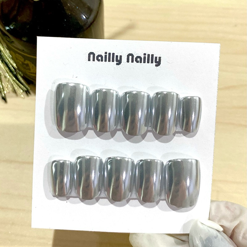 *New* เล็บpvc งานสีเจลเมทัลลิค #เล็บเจล #เล็บปลอมสำเร็จรูป #เล็บปลอม