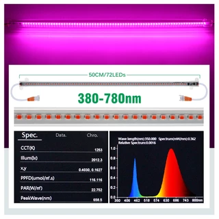 LED grow light ไฟปลูกต้นไม้ ชุดไฟปลูก 2/4/6/8/10แถว 220V ไฟช่วยต้นไม้เติบโต ช่วยทำใบ ทำดอก ไฟเส้นปลูกต้นไม้