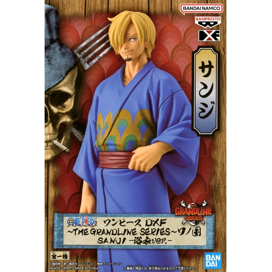Figure Sanji One Piece DXF ​​THE GRANDLINE SERIES Wano Country Yukata ver. ของแท้จากญี่ปุ่น