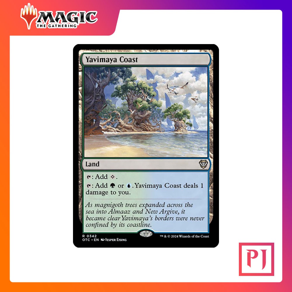 [MTG] Yavimaya Coast [OTC] [LAND] [RARE] [NORMAL] [ENG] (การ์ดเมจิค / Magic the Gathering)