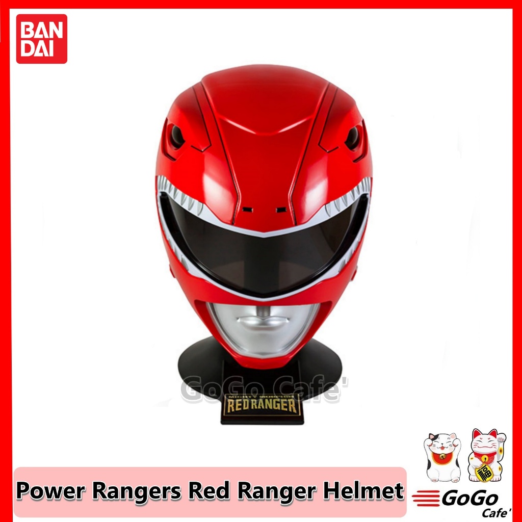 Bandai หมวก พาวเวอร์เรนเจอร์ จูเรนเจอร์ Power Rangers Mighty Morphin Legacy Red Ranger Helmet
