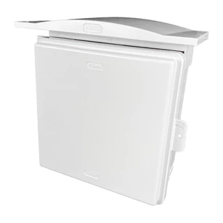 ABCO ตู้พลาสติกกันน้ำ ฝาทึบ มีหลังคา 12x12 นิ้ว A-CA1212 มี 2 สี สีขาวและสีเทา