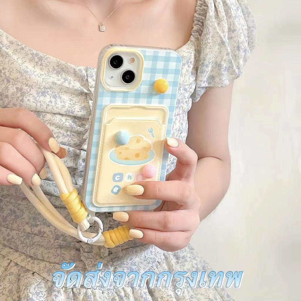 ส่งจากไทยใน24ชม. เคสไอโฟน 15 14 13 12 11 Pro Max เคส for iPhone 15 แฟชั่น ปกการ์ด พกง่ายๆ การป้องกันการตก Case