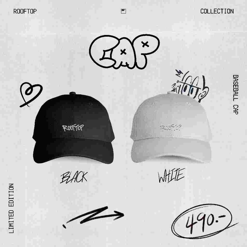 CAP : ROOFTOP (หมวกปักโลโก้ ROOFTOP 2 สี)