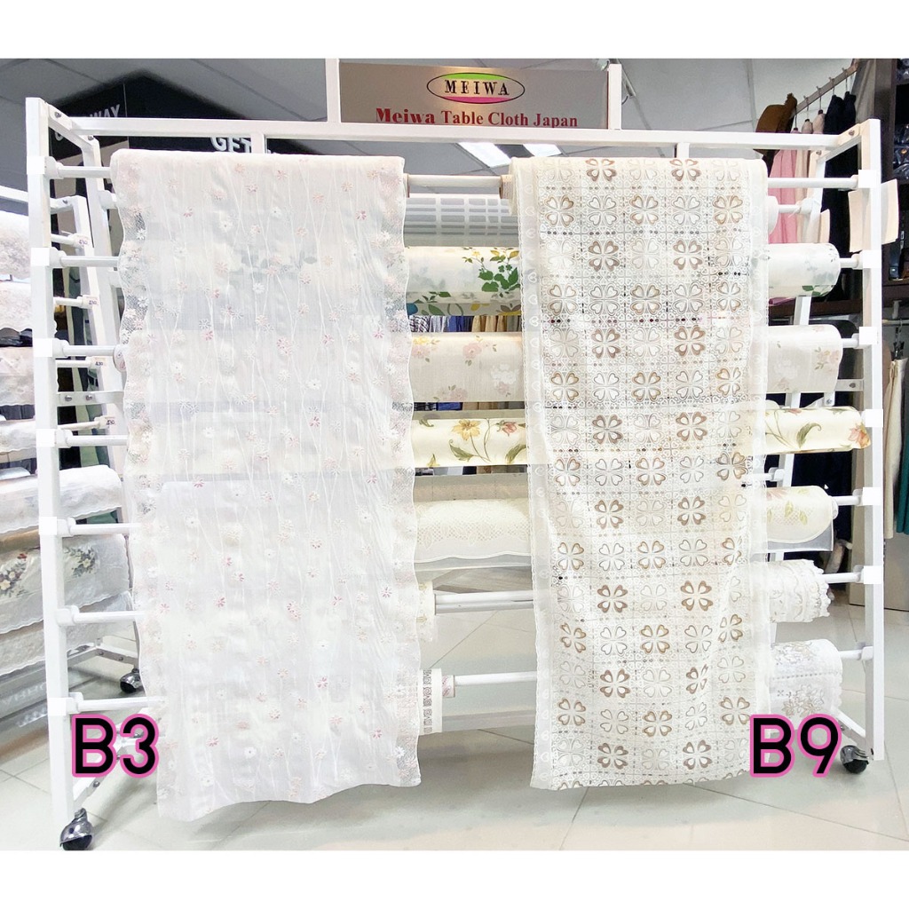 [ขายเป็นเมตร] MEIWA ผ้าปูโต๊ะ ผ้ายางลูกไม้ PVC หน้ากว้าง 50ซม. ยี่ห้อเมว่า จากประเทศญี่ปุ่น