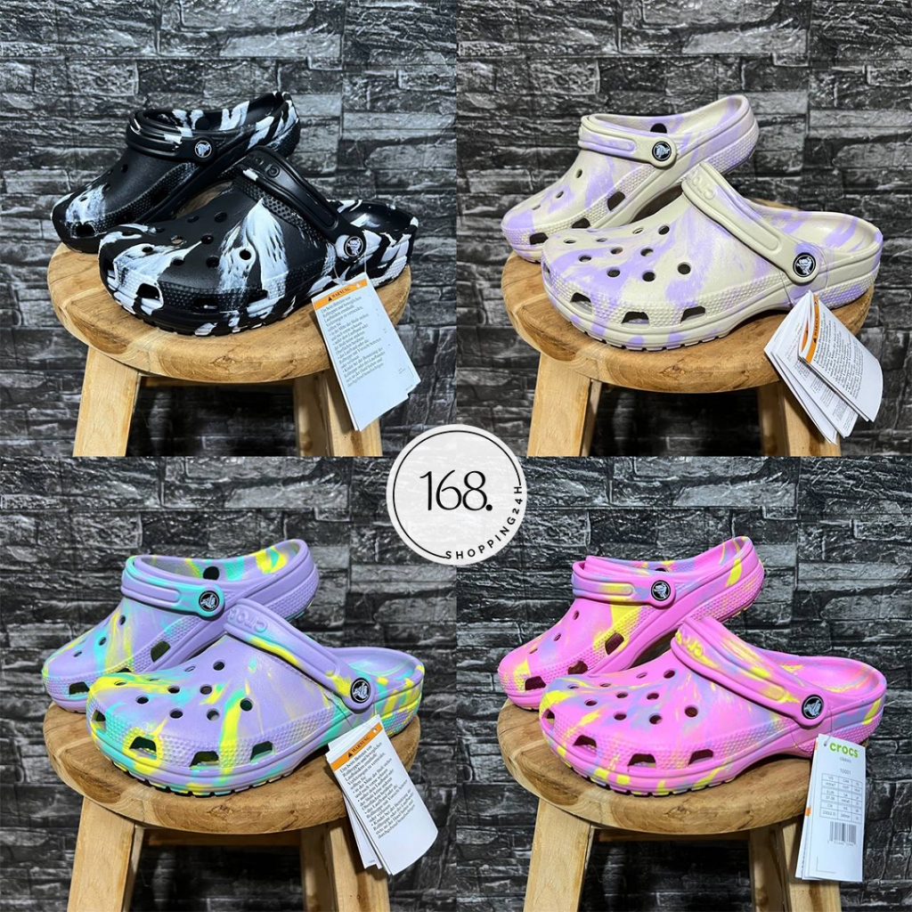 รองเท้าลำลองแฟชั่น หัวโต สไตล์ Croocs CR Clog ( Unisex ) เบา ใส่สบาย 🚚 พร้อมส่งทันที 🚚