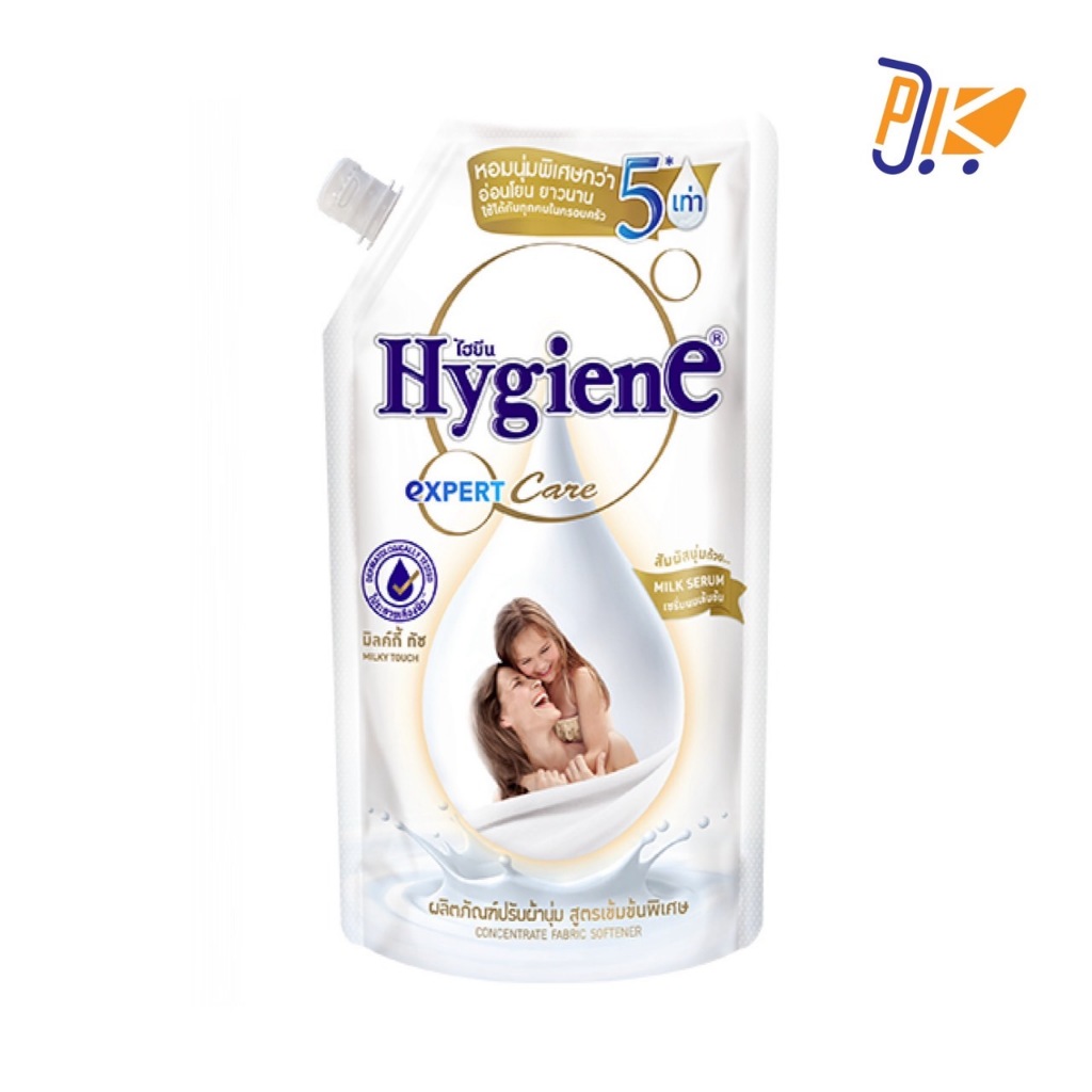 น้ำยาปรับผ้านุ่มไฮยีน สูตร มิลกี้ทัช ขนาด 480-550ml.