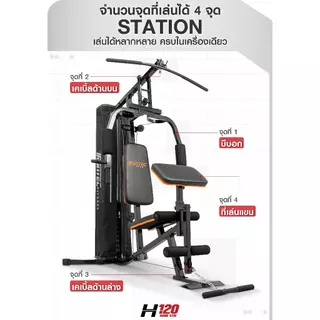 โฮมยิม รุ่น H120 - เครื่องออกกำลังกาย แบรนด์ IRONTEC