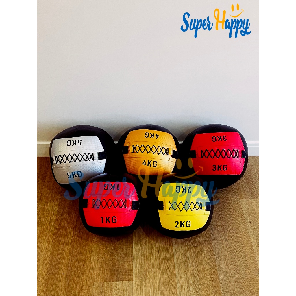 Wall ball ลูกบอลถ่วงน้ำหนัก (1KG - 8 KG) Non-elastic Fitness Wall Ball ลูกบอลออกกำลังกาย