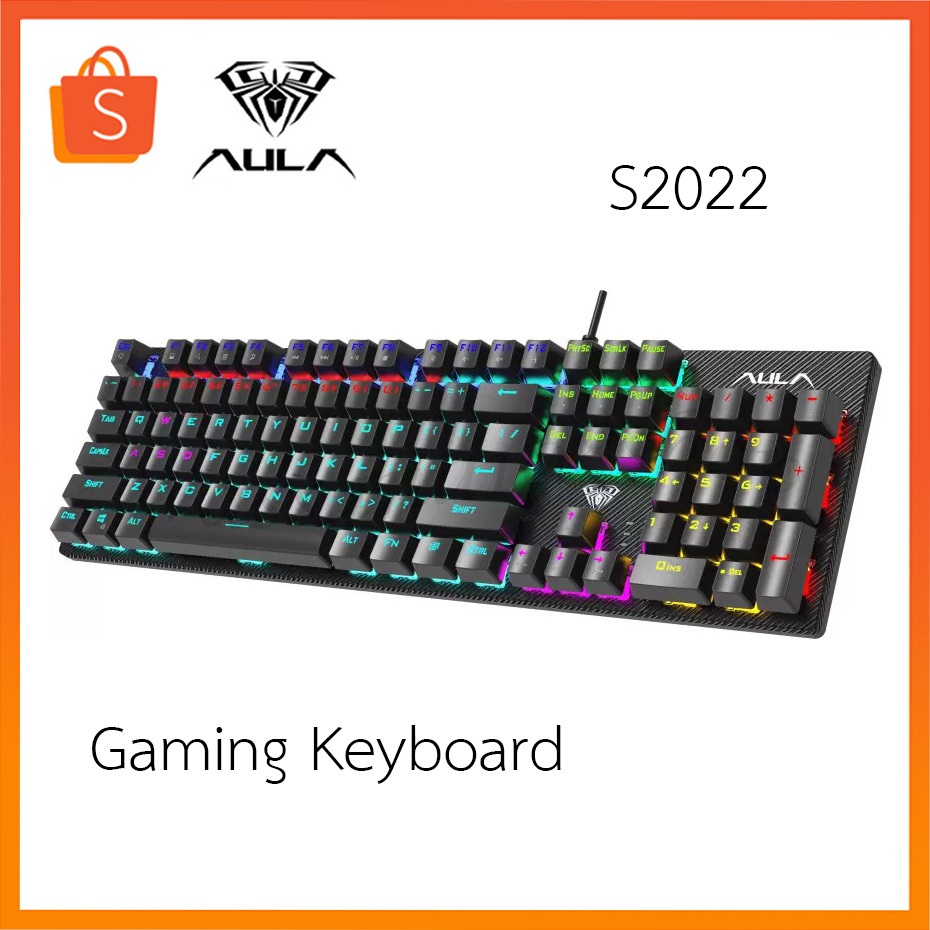 Aula S2022 Mechanical Wired USB Gaming Keyboard  (Black)