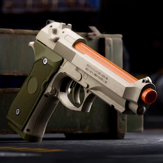 【กรุงเทพ เดลิเวอรี】K-0-0-3TOY GUN เล่นเด็ก ปืนพกของเล่นที่ดึงปลอกกระสุนออกอัตโนมัติ ยิ แม่พิมพ์วิทยาศาสตร์และการศึกษา