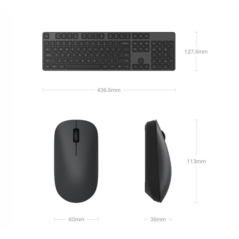 Xiaomi Wireless Keyboard And Mouse Combo เมาส์ | คีย์บอร์ด | เมาส์ไร้สาย | คีย์บอร์ดเมาส์ I การส่งสัญญาณไร้สาย 2.4GHz