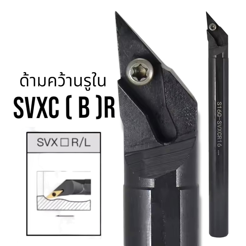 ด้ามมีดคว้านรูใน SVXCR , SVXBR - SCREW TYPE BORING CUTTER