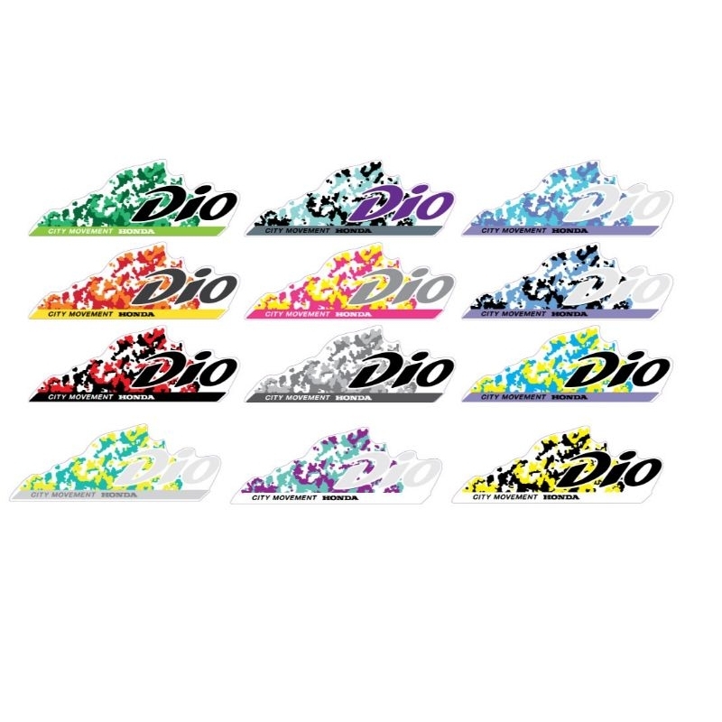 sticker Dio แบบใส ลายใหม่