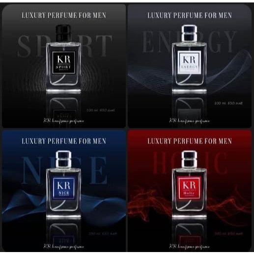 น้ำหอม เค อาร์ เกรด พรีเมี่ยม ชาย Men KR Handsome Perfume หอมนาน sport energy nice holic 1 ขวด 50 ml
